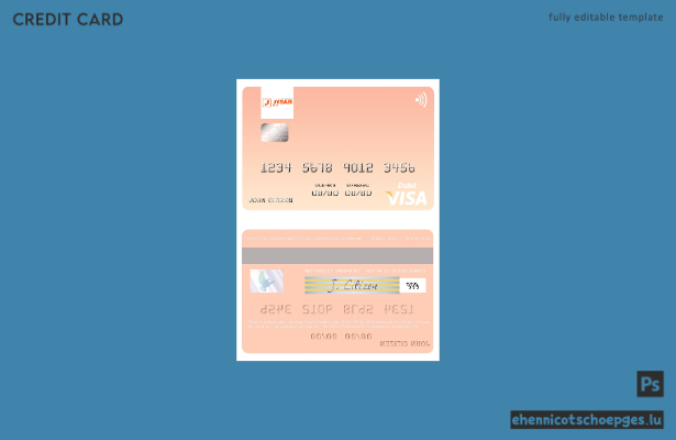 Beispielvorschau der Visa-Debitkarte der Kazakhstan First Heartland Jysan Bank